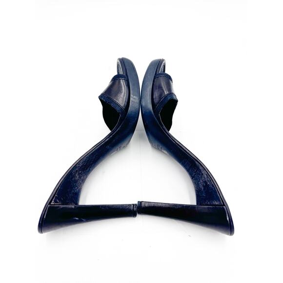 Gucci Logo Black Open Toe Heeled Mule Size 10 - Picture 9 of 9